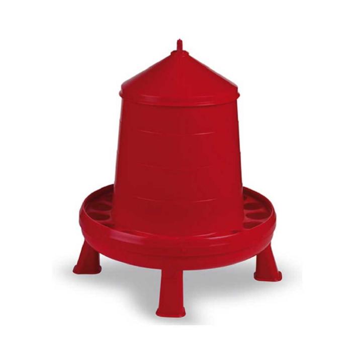 Futterautomat Hobby rot mit Standfüßen